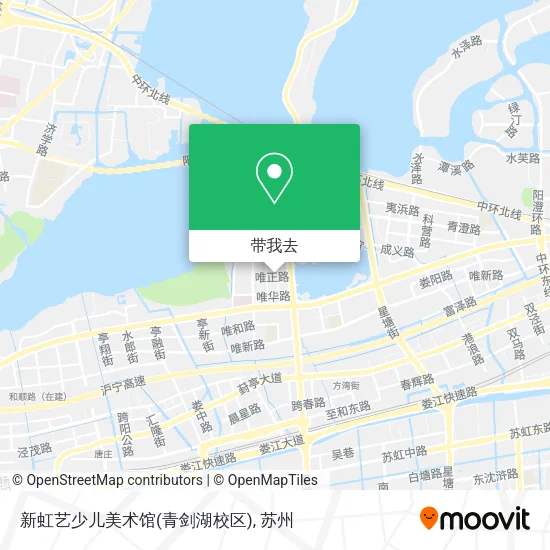 新虹艺少儿美术馆(青剑湖校区)地图