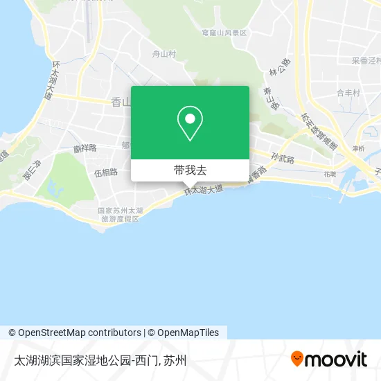 太湖湖滨国家湿地公园-西门地图
