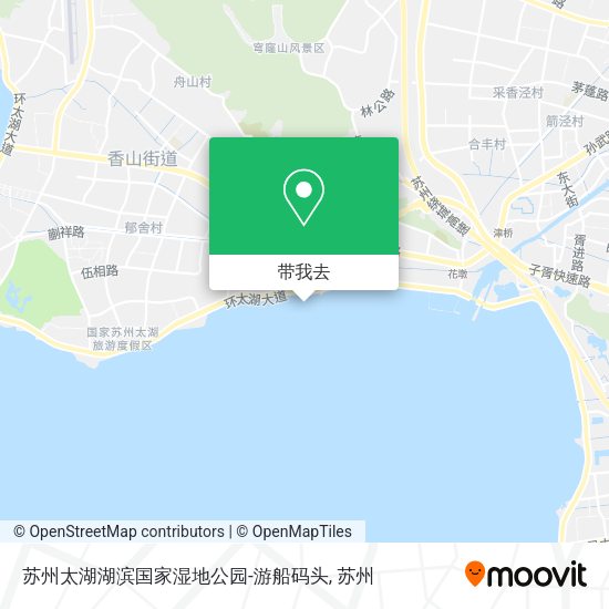 苏州太湖湖滨国家湿地公园-游船码头地图