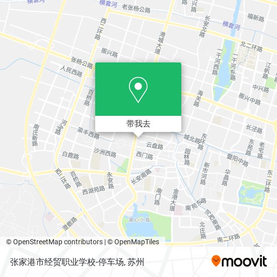 张家港市经贸职业学校-停车场地图