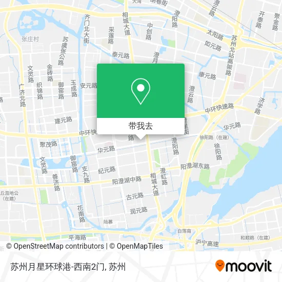 苏州月星环球港-西南2门地图