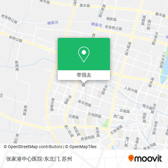 张家港中心医院-东北门地图