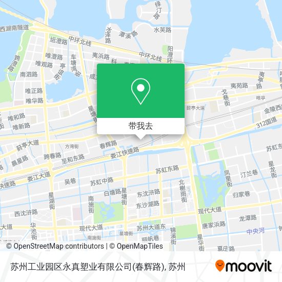 苏州工业园区永真塑业有限公司(春辉路)地图