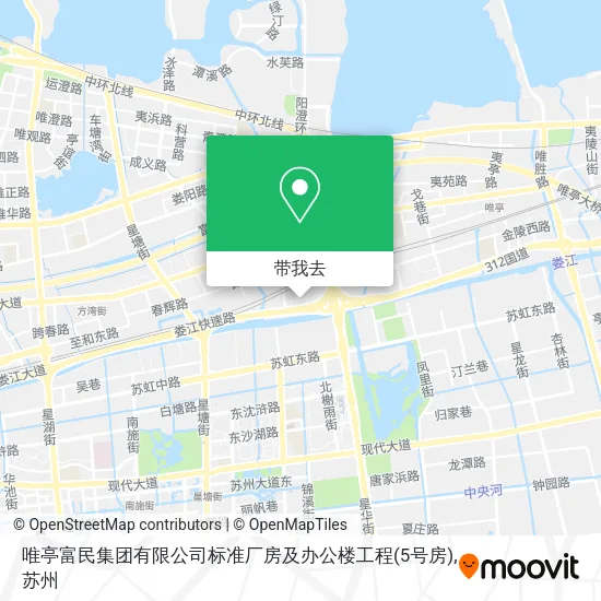 唯亭富民集团有限公司标准厂房及办公楼工程(5号房)地图