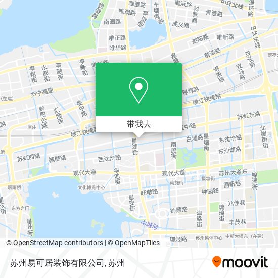 苏州易可居装饰有限公司地图