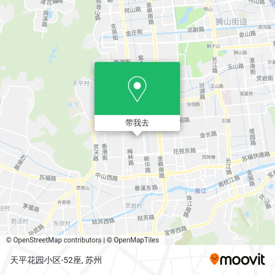天平花园小区-52座地图