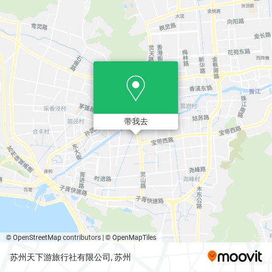 苏州天下游旅行社有限公司地图