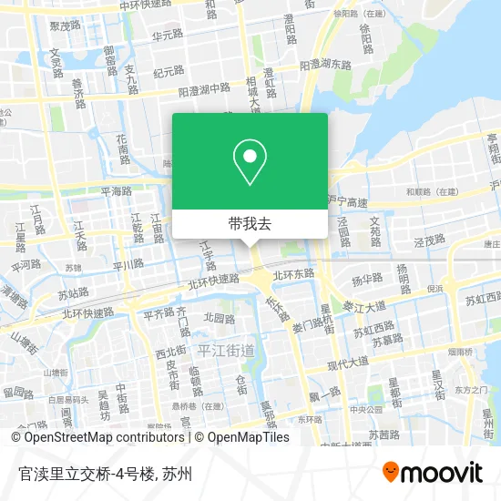 官渎里立交桥-4号楼地图