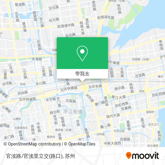 官渎路/官渎里立交(路口)地图