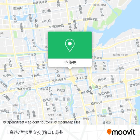 上高路/官渎里立交(路口)地图