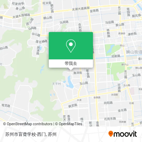 苏州市盲聋学校-西门地图