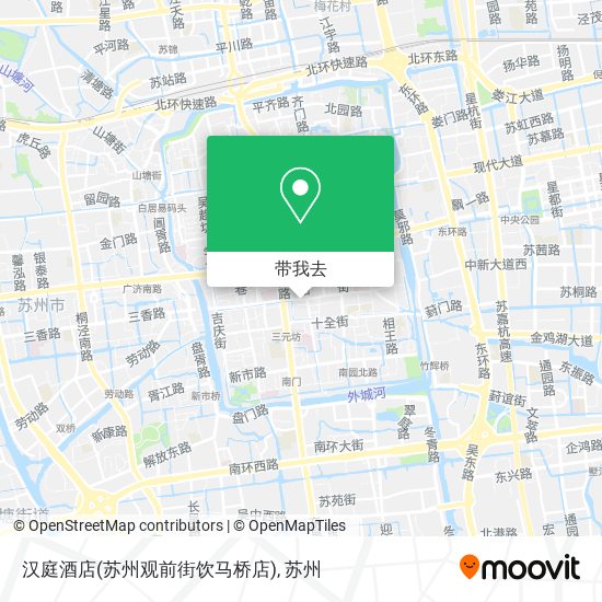 汉庭酒店(苏州观前街饮马桥店)地图