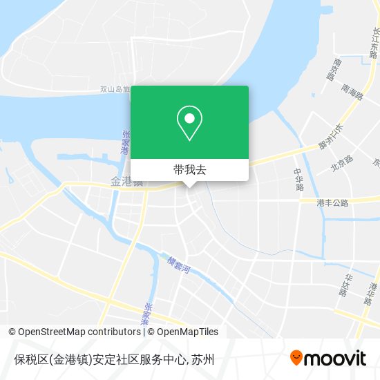 保税区(金港镇)安定社区服务中心地图