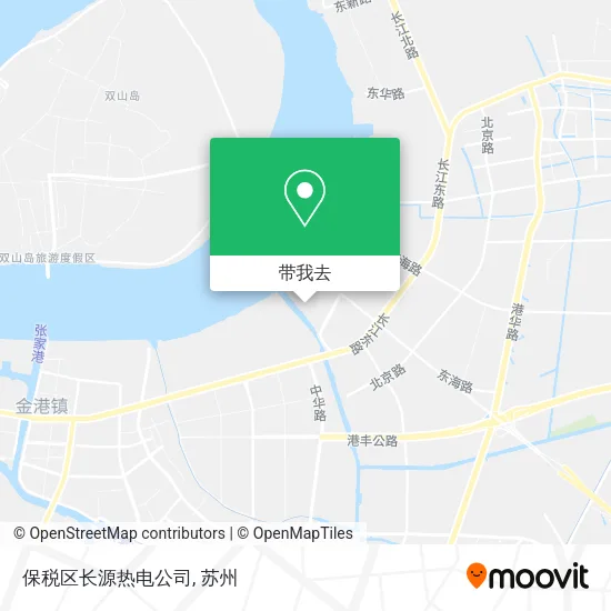 保税区长源热电公司地图