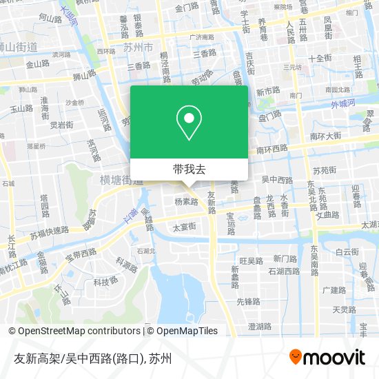友新高架/吴中西路(路口)地图