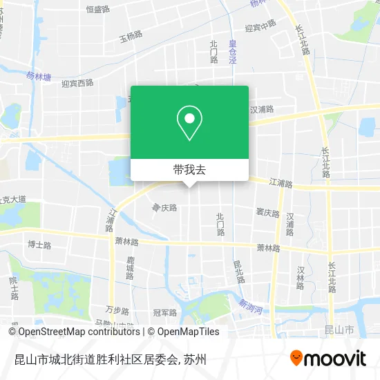 昆山市城北街道胜利社区居委会地图