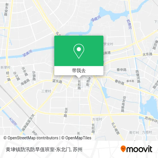 黄埭镇防汛防旱值班室-东北门地图