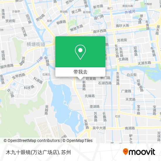 木九十眼镜(万达广场店)地图