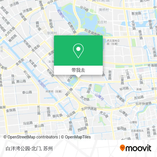 白洋湾公园-北门地图