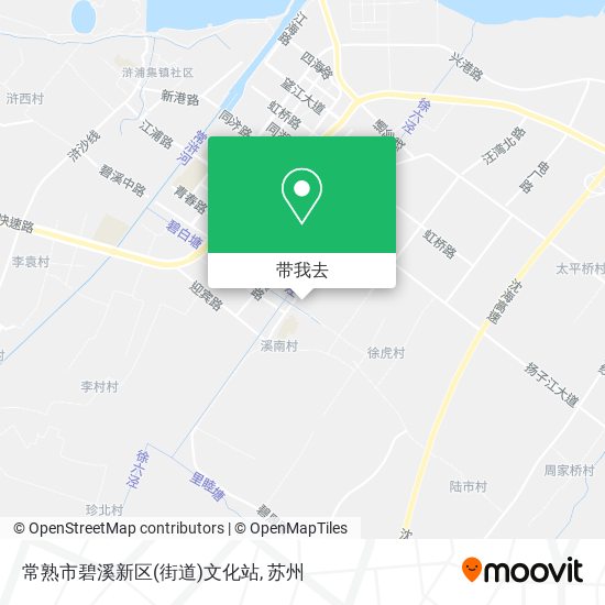 常熟市碧溪新区(街道)文化站地图