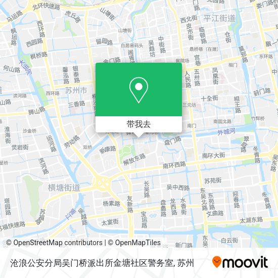 沧浪公安分局吴门桥派出所金塘社区警务室地图