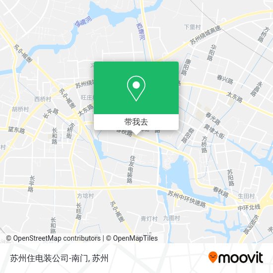 苏州住电装公司-南门地图