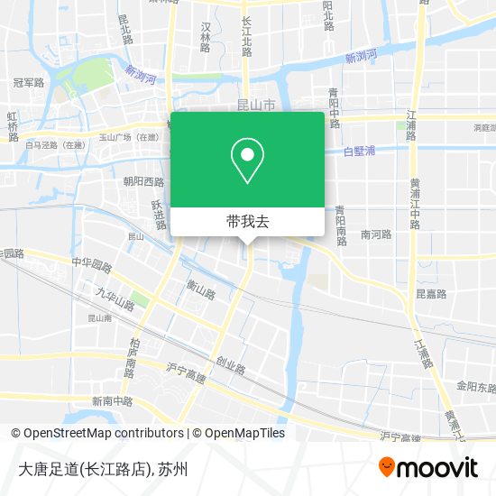 大唐足道(长江路店)地图
