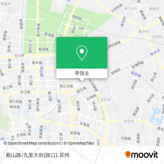 殿山路/九里大街(路口)地图