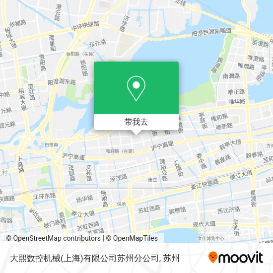 大熙数控机械(上海)有限公司苏州分公司地图