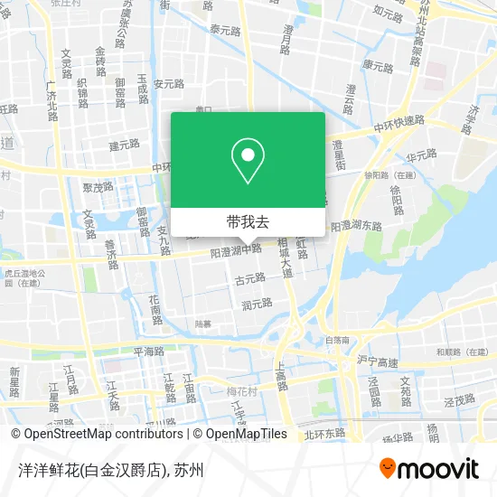 洋洋鲜花(白金汉爵店)地图