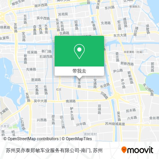 苏州昊亦泰郑敏车业服务有限公司-南门地图