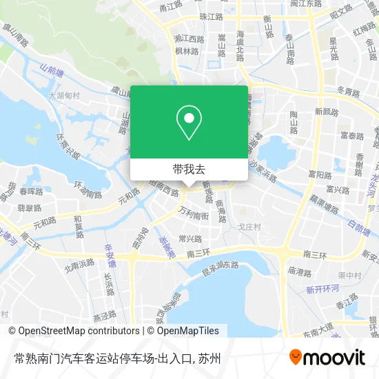 常熟南门汽车客运站停车场-出入口地图