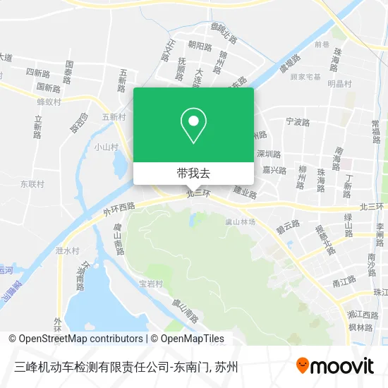 三峰机动车检测有限责任公司-东南门地图