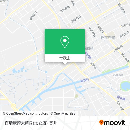 百瑞康德大药房(太仓店)地图