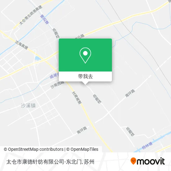 太仓市康德针纺有限公司-东北门地图