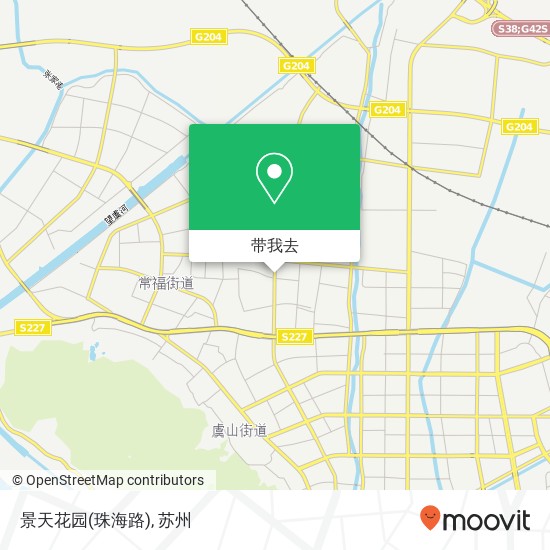 景天花园(珠海路)地图