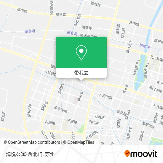 海悦公寓-西北门地图