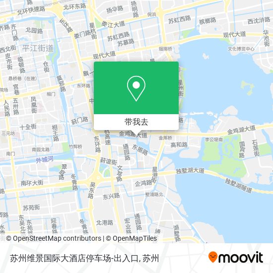 苏州维景国际大酒店停车场-出入口地图