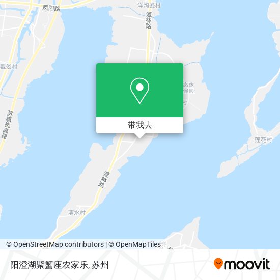 阳澄湖聚蟹座农家乐地图