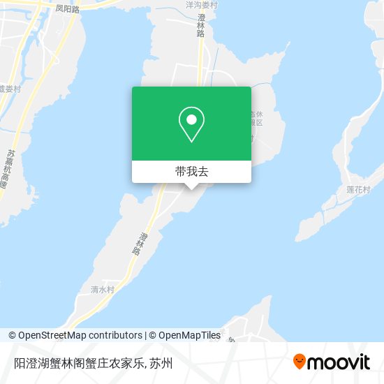 阳澄湖蟹林阁蟹庄农家乐地图