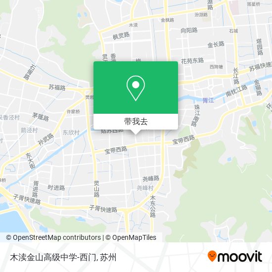 木渎金山高级中学-西门地图