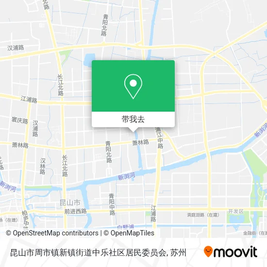 昆山市周市镇新镇街道中乐社区居民委员会地图