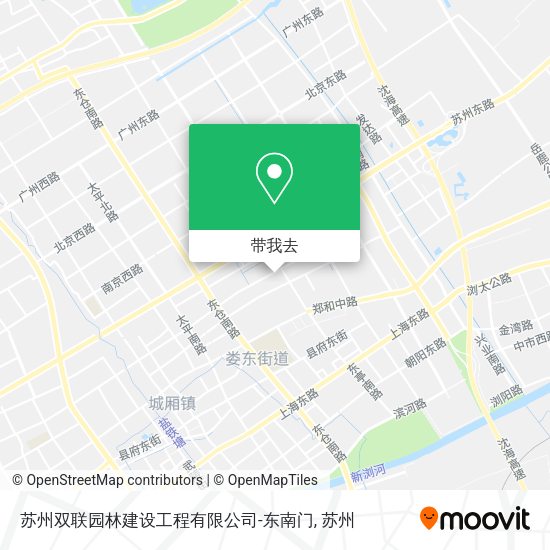 苏州双联园林建设工程有限公司-东南门地图