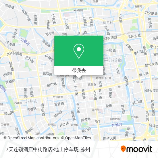 7天连锁酒店中街路店-地上停车场地图