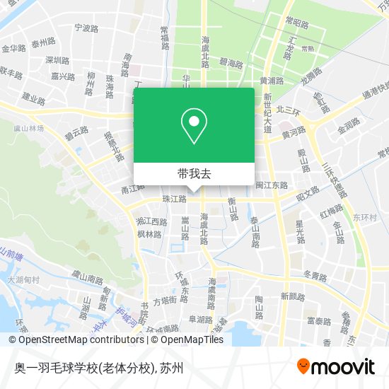 奥一羽毛球学校(老体分校)地图