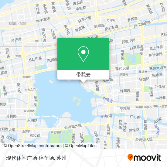现代休闲广场-停车场地图