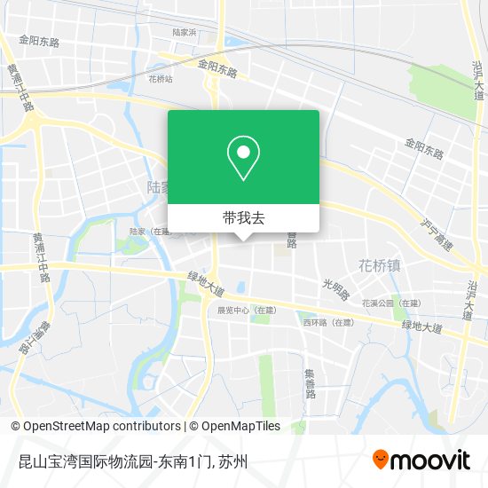 昆山宝湾国际物流园-东南1门地图