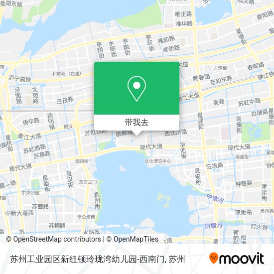 苏州工业园区新纽顿玲珑湾幼儿园-西南门地图