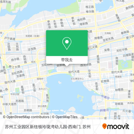 苏州工业园区新纽顿玲珑湾幼儿园-西南门地图