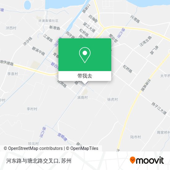 河东路与塘北路交叉口地图